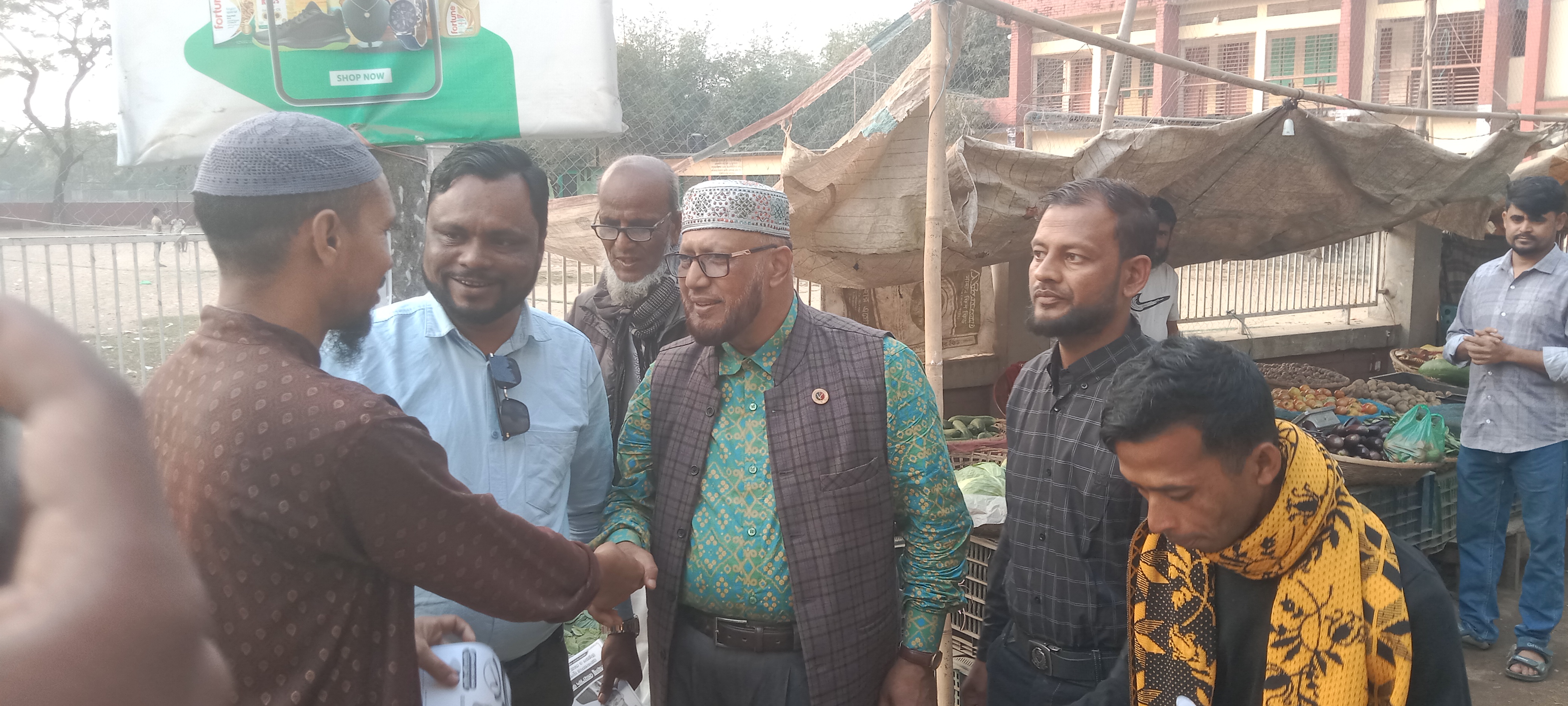 ছাতক ও দোয়ারা বাজারে জাতীয় পার্টির  প্রার্থী জাহাঙ্গীর আলমের  গণসংযোগ