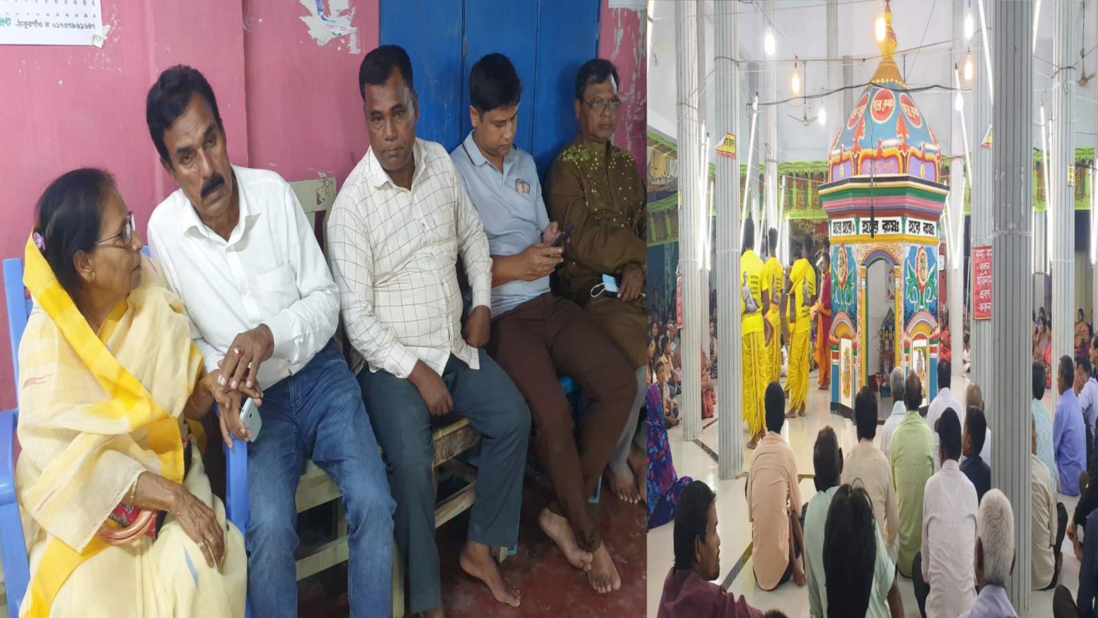 রুহিয়ায় সেনপাড়ায় ৭৩তম হরিবাসর পরিদর্শনে বিএনপির নেতৃবৃন্দ