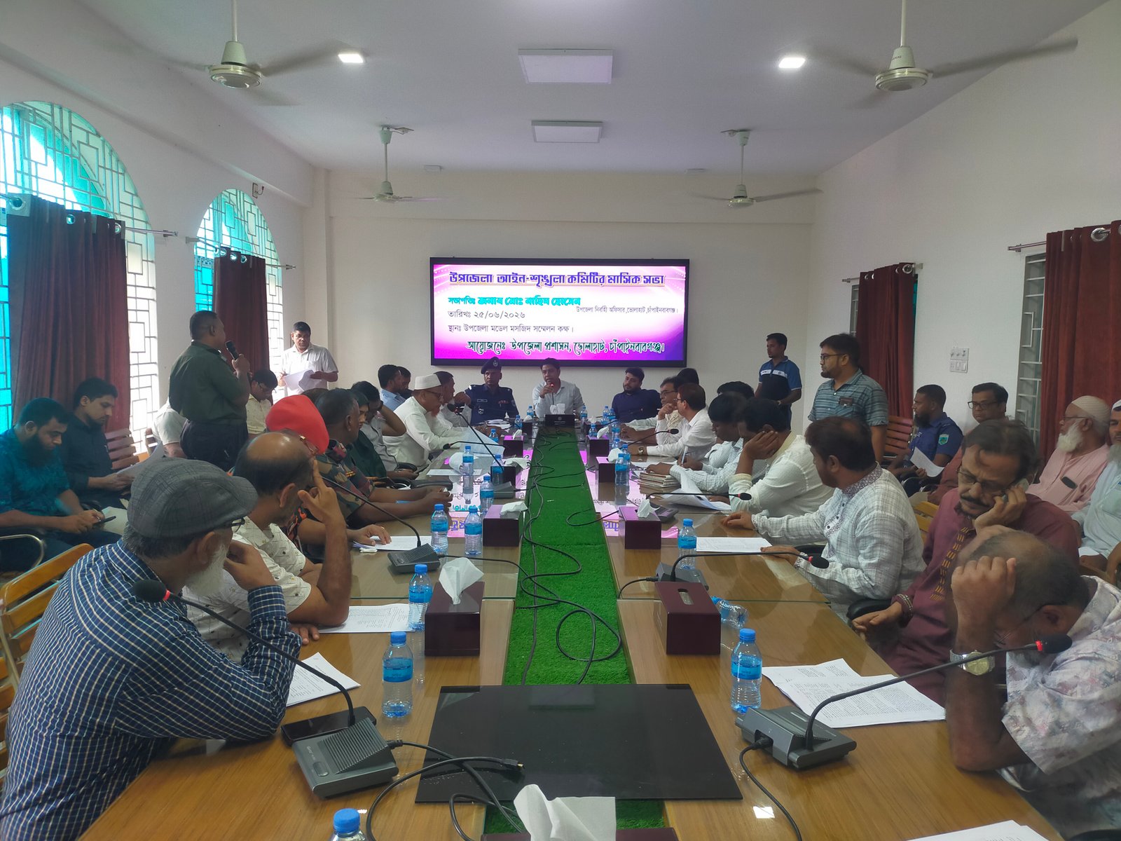 ভোলাহাটে আইন শৃঙ্খলা কমিটির মাসিক ও অন্যান্য সভা অনুষ্ঠিত!
